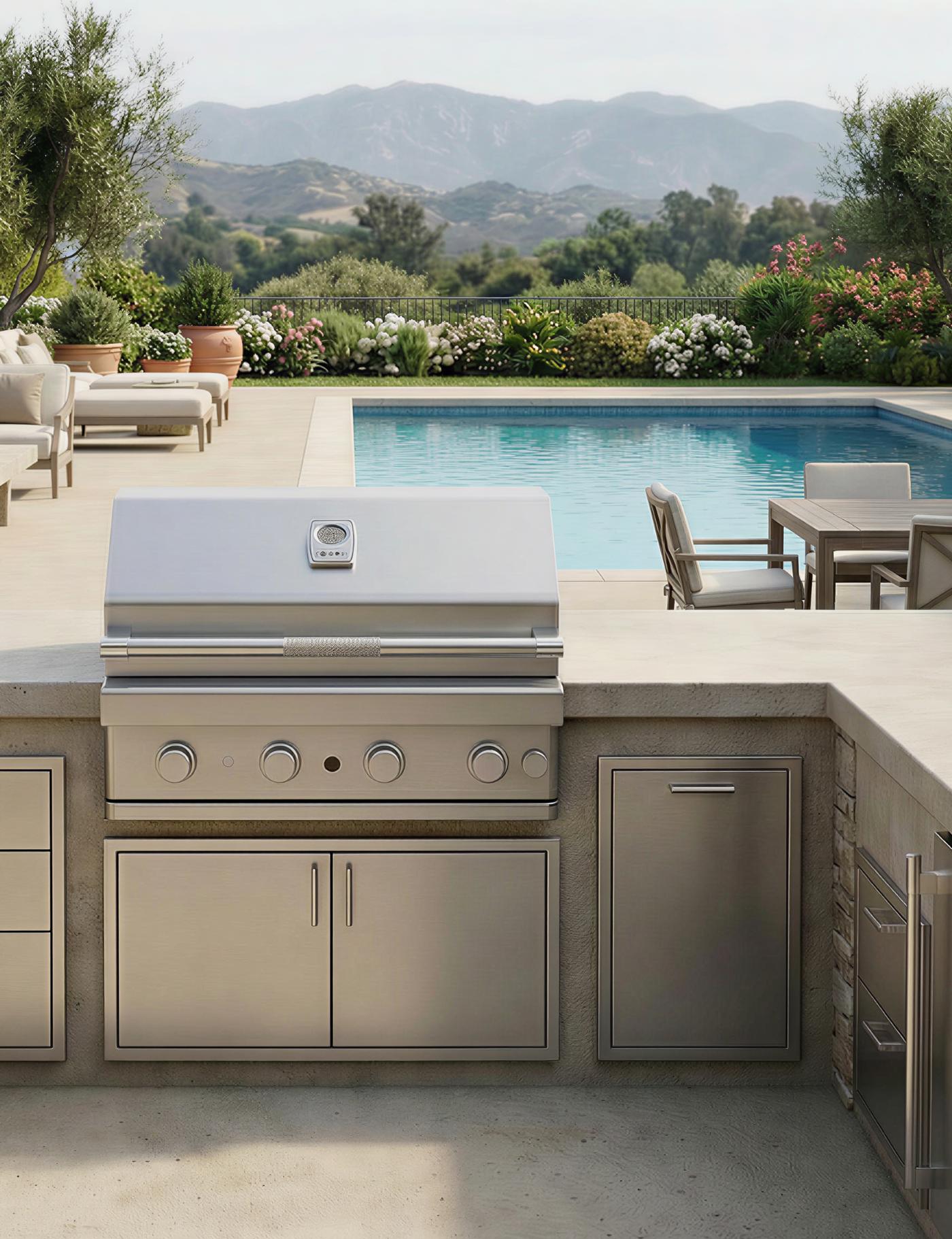 Turbo 32 inch 4-Burner Gas Grill
